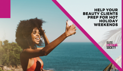 A client facetimes her stylist to get beauty pro trends for hot summer holiday weekends.