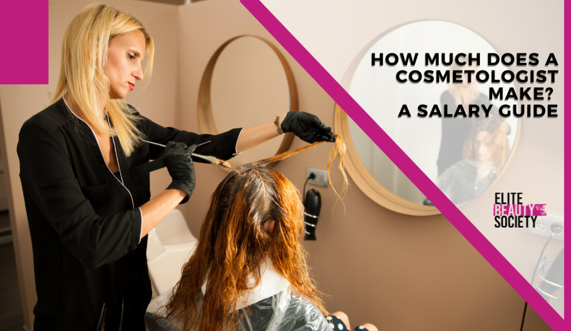 A client and her beauty pro ask and answer the question during a session: how much does a cosmetologist make?