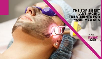 A client gets a chemical peel with lasers, one of the best anti aging treatments.
