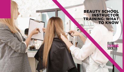 After beauty school instructor training, this pro feels confident showing her students the ropes.