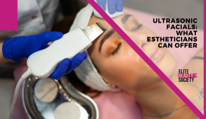 A client receives an ultrasonic facial from her trusted esthetician.