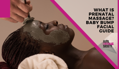 A client wonders what is prenatal massage while her beauty pro works on her baby bump facial.