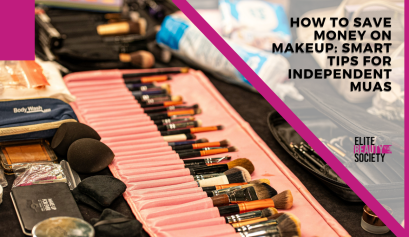 A huge selection of makeup is shown as a representative of how to save money on makeup.