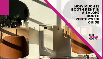 A salon shows off its new booths that are available for rent, answering the question how much is booth rent in a salon.