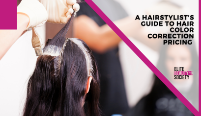 A client gets her hair done by her expert, who talks about hair color correction pricing.