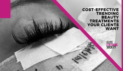 A client gets her lashes lifted at her go-to salon, a new, one of the cost-effective trending beauty treatments she loves.
