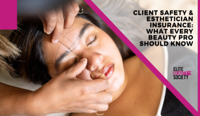 A beauty pro does a bro service while explaining client safety to her client.